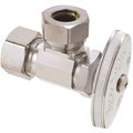 Brasscraft 1/2 in. Nom Comp Inlet x 7/16 in. & 1/2 in. Slip-Joint Outlet Multi-Turn Angle Stop O3341X C